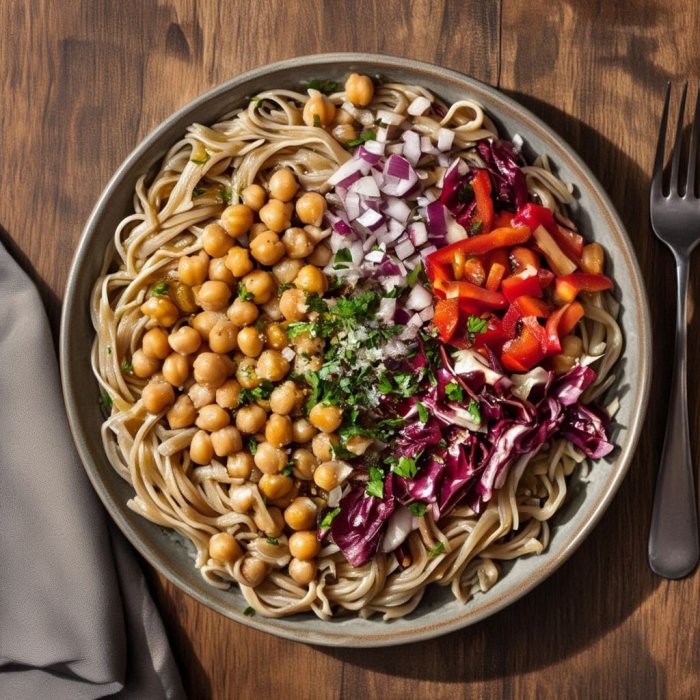 Što ću danas kuhati - Salata od integralne tjestenine s povrćem i slanutkom