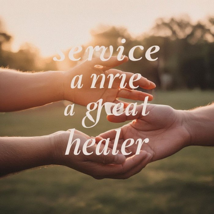 PORUKA ZA 08. LISTOPADA - Služenje je veliki iscjelitelj