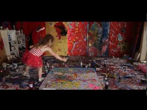 Djevojčica slika kao Picasso