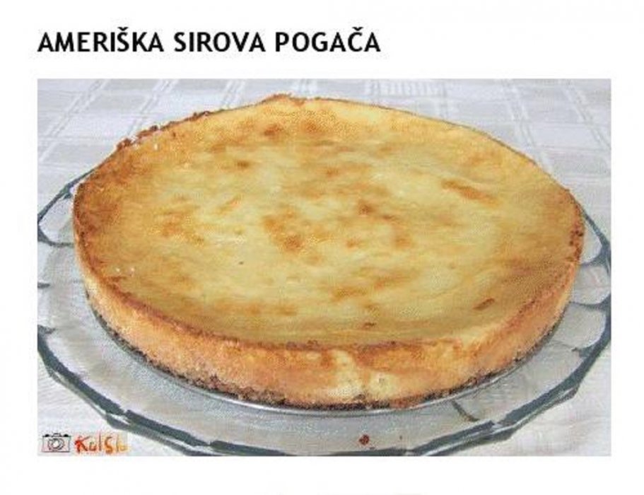 AMERIŠKA SIROVA POGAČA
