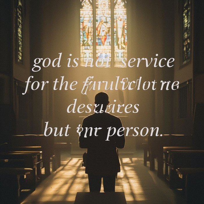 Bog nije servis nego Osoba