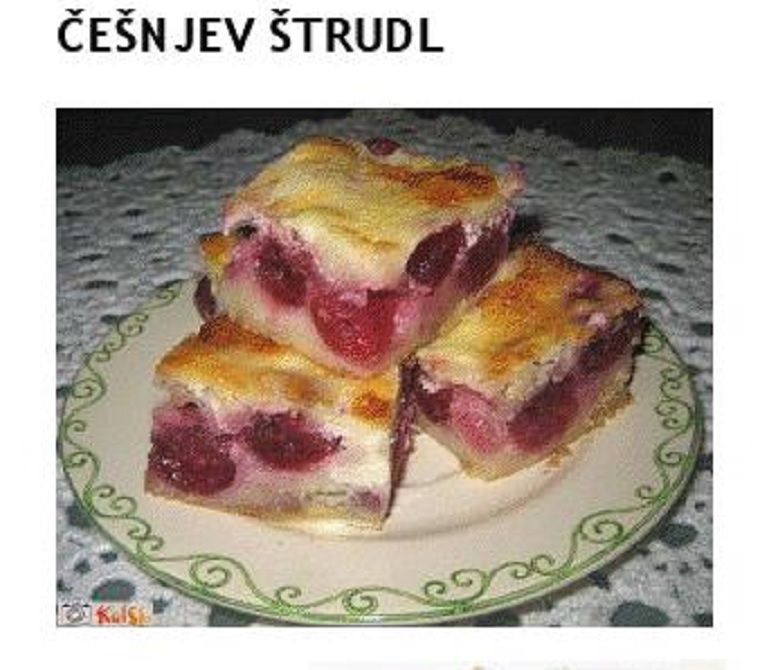 ČEŠNJEV ŠTRUDL