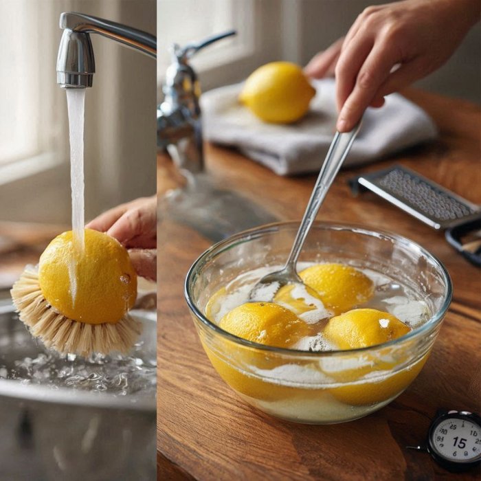 Kako očistiti limune od tragova špricanja?