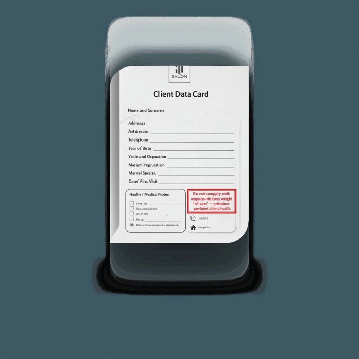 Karton opažanja kod njege tijela