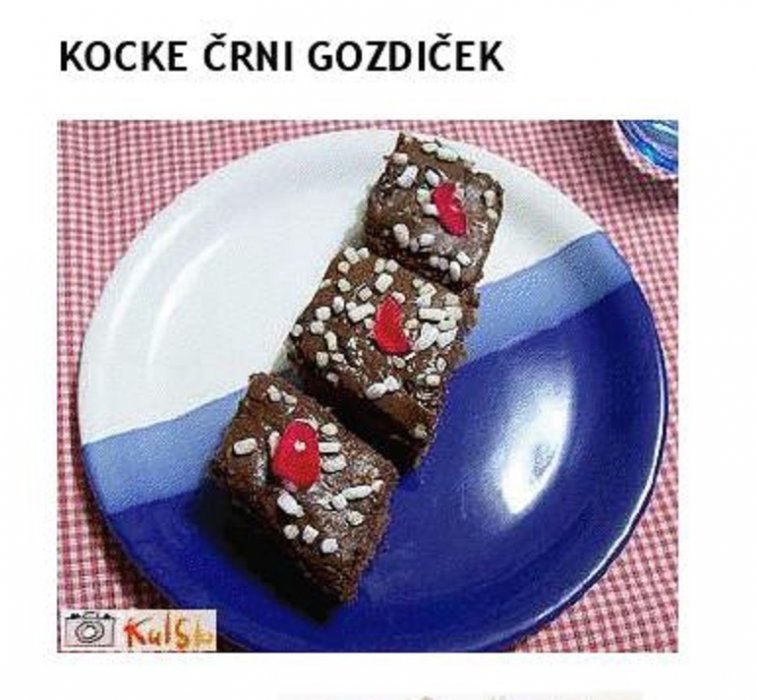 KOCKE ČRNI GOZDIČEK