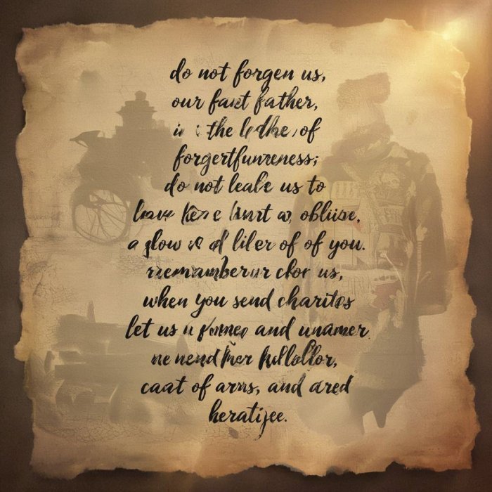 Ne zaboravi nas, oče naš