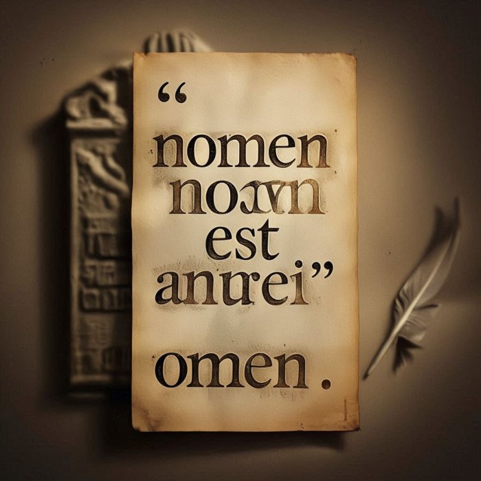 Nomen est omen