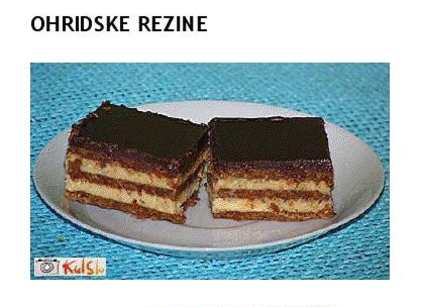 OHRIDSKE REZINE