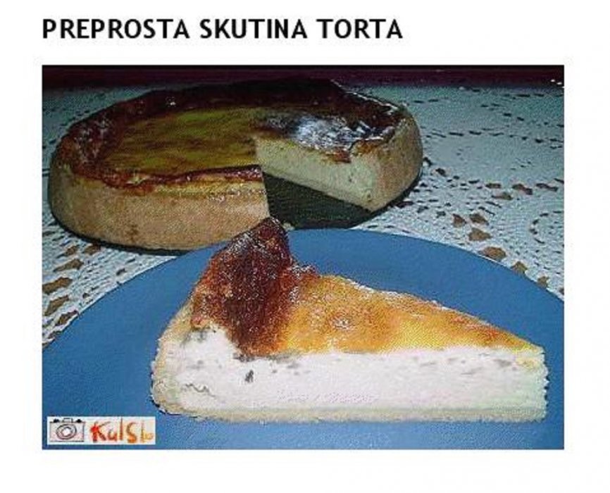 PREPROSTA SKUTINA TORTA