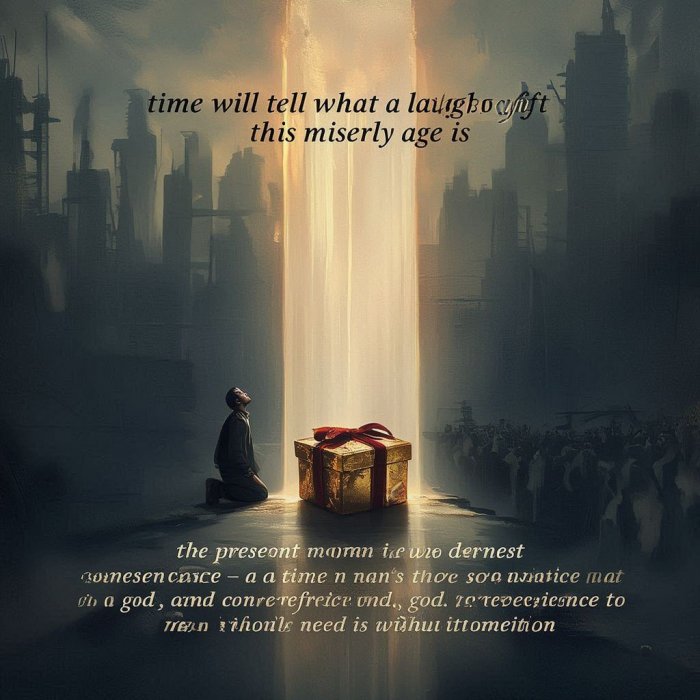 Vrijeme će reči kakav je raskošan dar ovo škrto doba