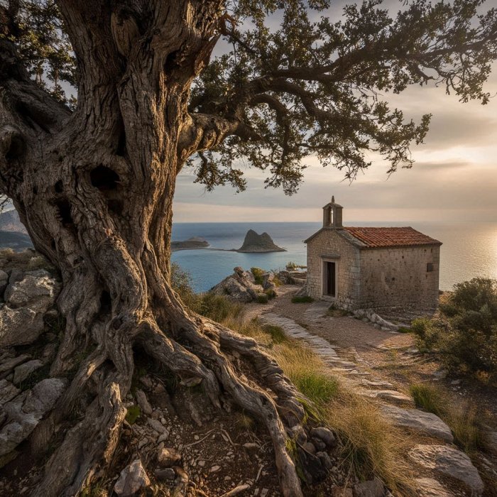 Stari hrast, Sv.Petar, otok Cres, Tramuntana