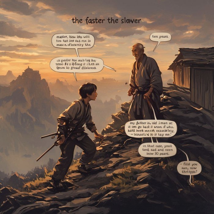 Što brže to sporije  /zen priča/