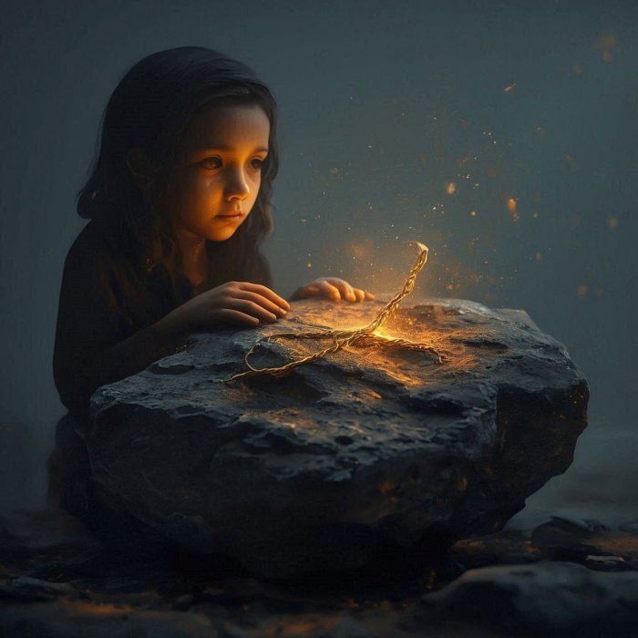 U kamenu je zlatna žica