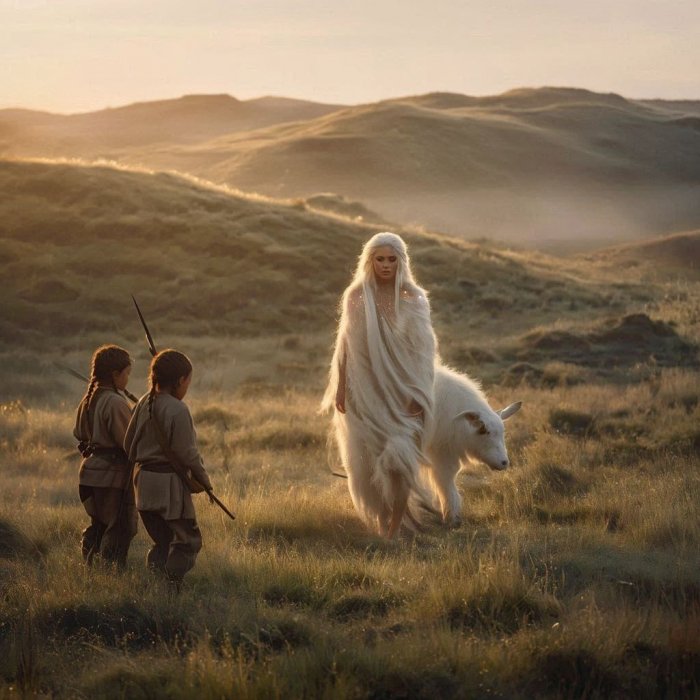 Žena tele bijelog bizona /priča/