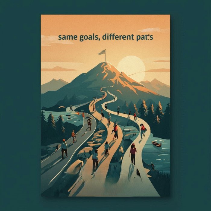 Isti cilj, drugaciji putevi