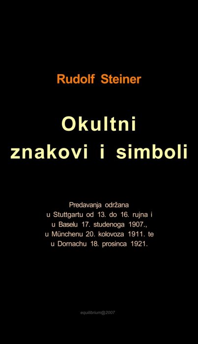 RudolfSteiner-Okultni Znakovi i Simboli