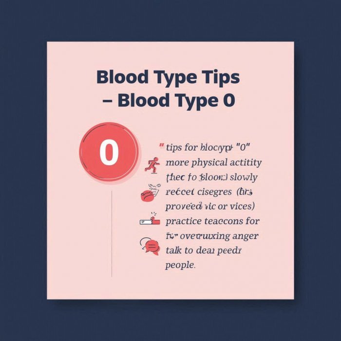 Savjeti za krvne grupe - Krvna grupa 0