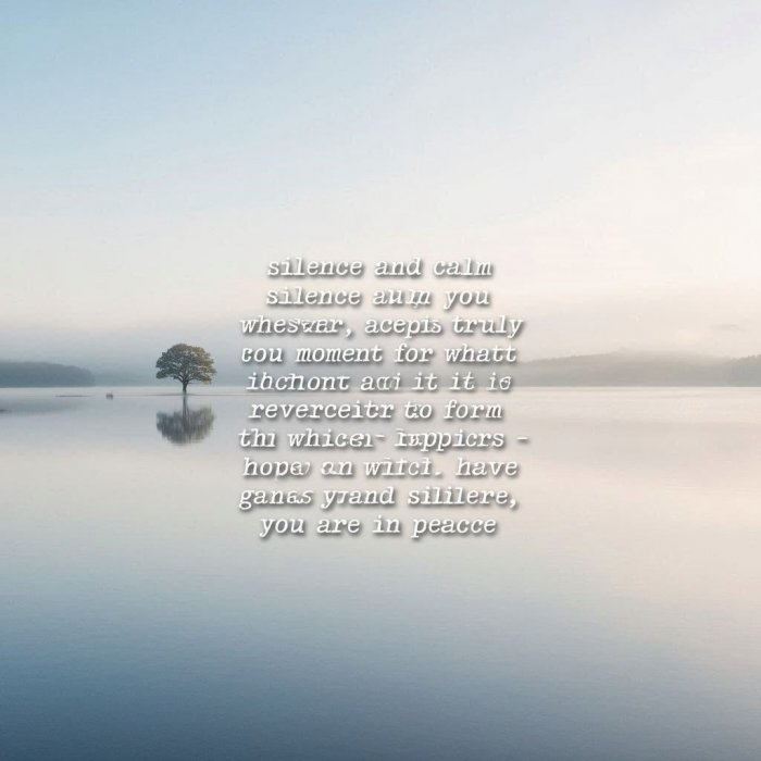 Tišina i smirenost