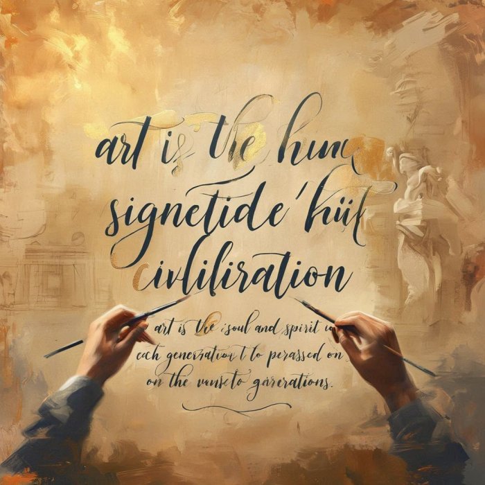 Umjetnost je potpis civilizacije