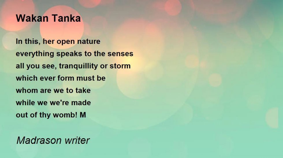 WAKA/TANKA POEZIJA