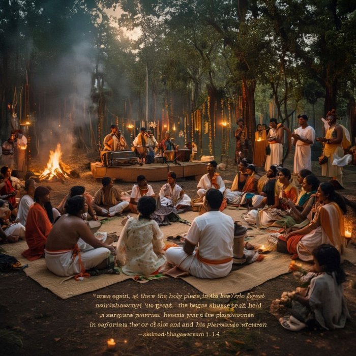 24-ro satni kirtan, New Vrindavan 2009