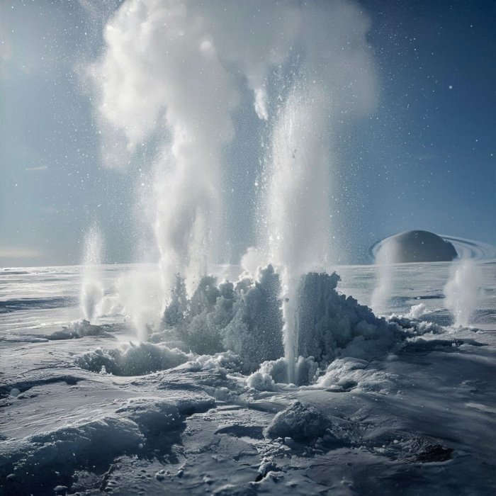 Kriogejziri na Saturnovu mjesecu Enkeladu prvi put snimljeni izbliza