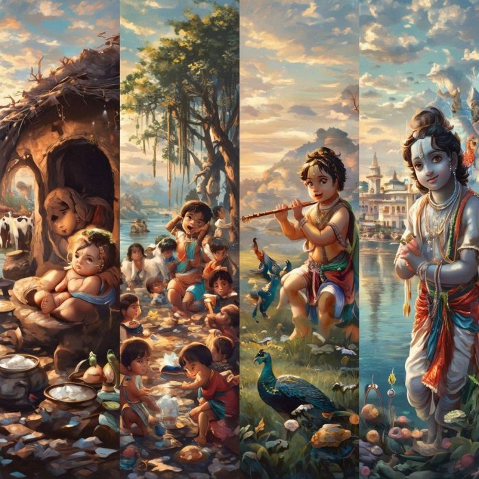 RAZLIČITA DOBA KRISHNINOG ŽIVOTA