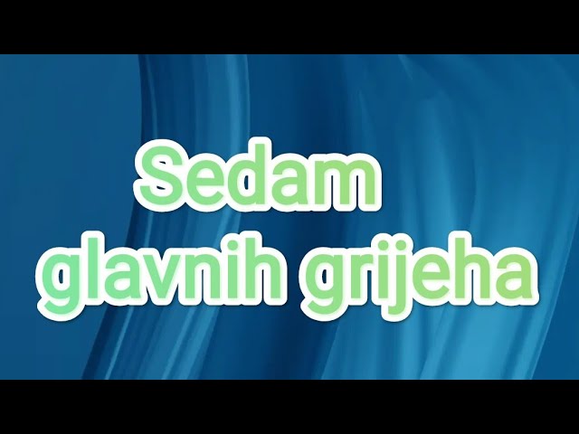 Sedam glavnih grijeha Hrvata