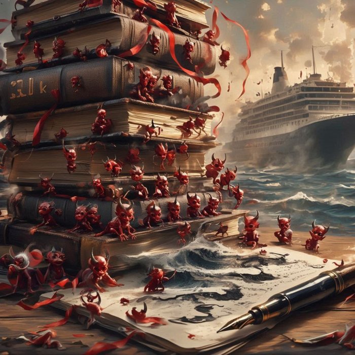 Tristo kila knjiga, tristo vragova i pohota...