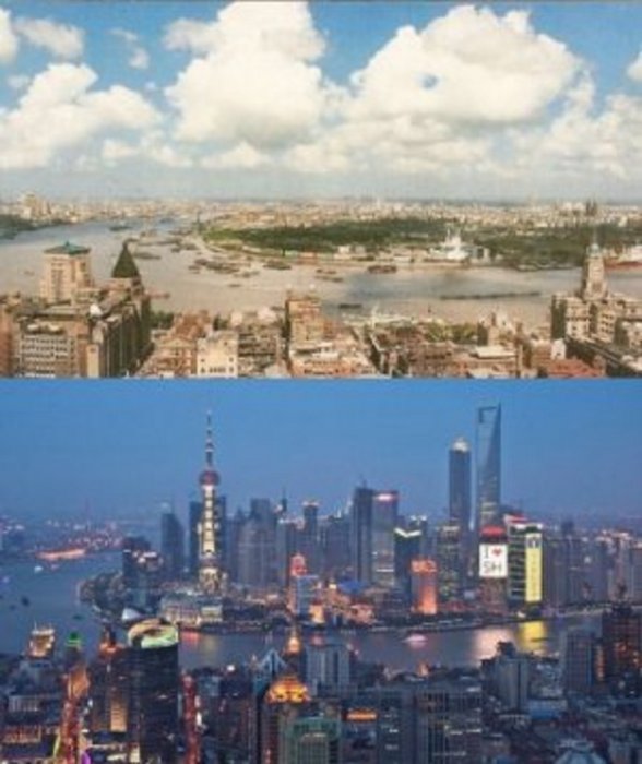 'Amazing pictures' Shanghai 1990 vs. 2010