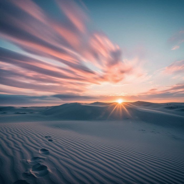 SUNRISE  IN  DESERT