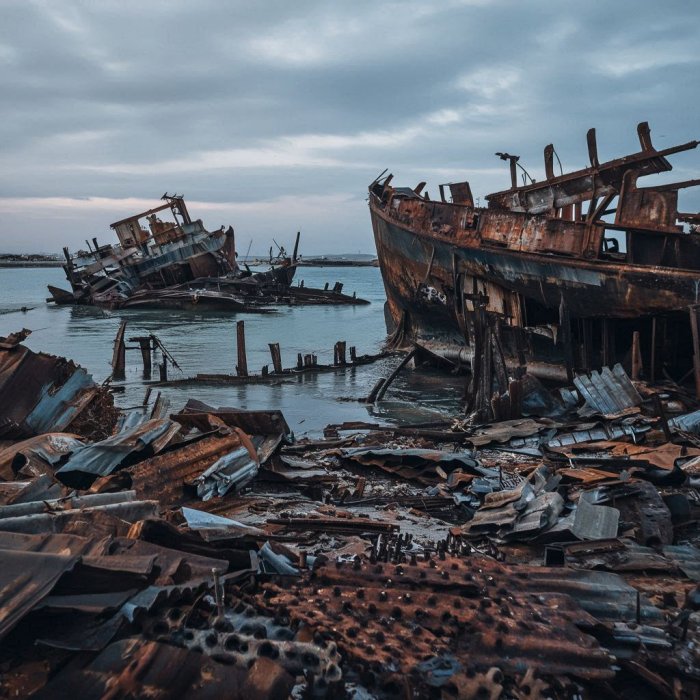 Tiha arhitektura - fotografije rastavljenih brodova -  Francesca Piqueras