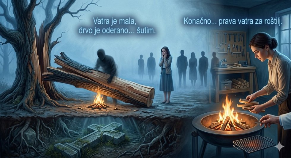 DRVO I VATRA u snu