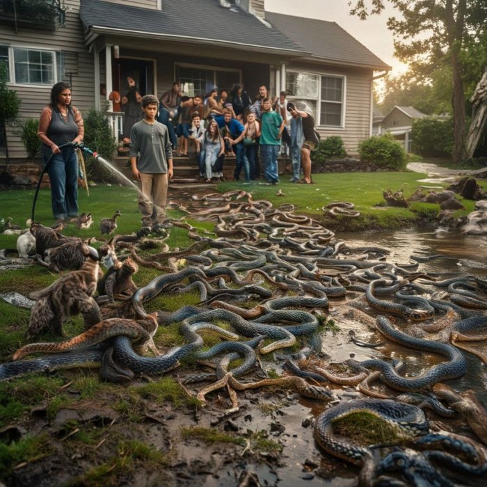 MAČKA i zmije u snu