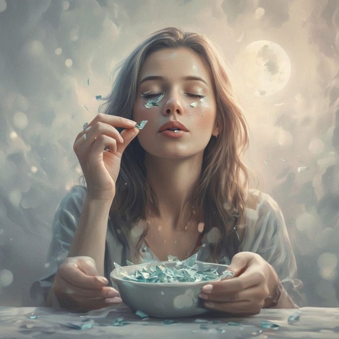 pitanje za Iridu..nedavno sam sanjala da jedem staklo