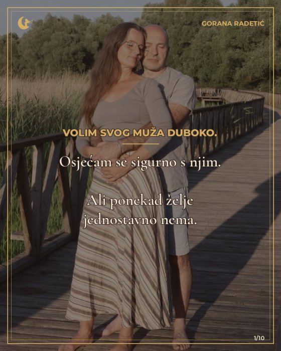 Volim svog muža duboko