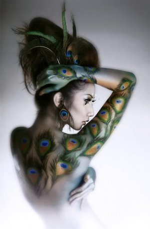 peacock woman