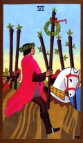TAROT - RAZINE SVIJESTI - šestica štapova