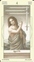 LEONARDO DA VINCI TAROT - ČETVORKA MAČEVA