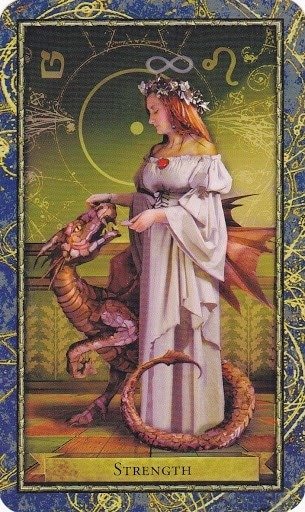 Čarobnjački tarot - Snaga (Zaštitnica stvorenog svijeta, prirode, biologije i životinja)