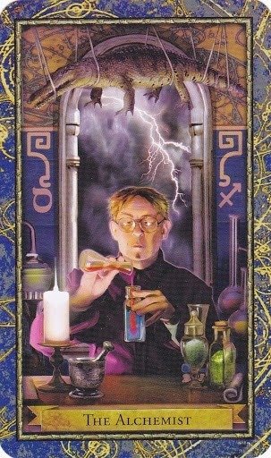 Čarobnjački tarot - Alkemičar (XIV - umjerenost u RW) – (Profesor alkemije)