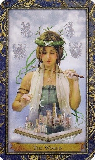 Čarobnjački tarot – Svijet (Kraljica vještičarenja, vještaca, vještica i ostalih čarobnjaka)