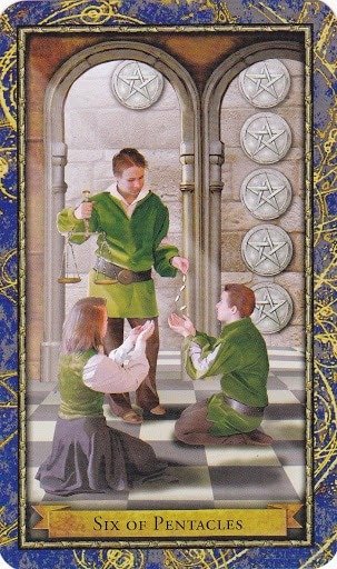 Čarobnjački tarot – 6 diskova (Snaga boje - plaćanje zakašnjelih dugova)