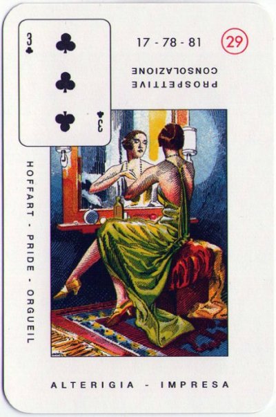 Velike Lenormandice - Tri trefa (oholost, taština, poduzetnost)