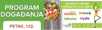 Program događanja danas, u petak 01. 12. 2023.g