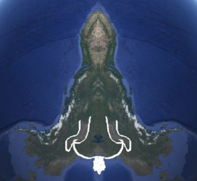 Anđeo izlijeva čašu u more