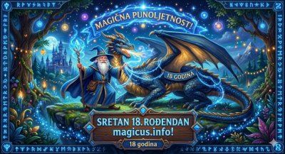Sretan nam rođendan punoljetnosti Magicusi...💙💙💙