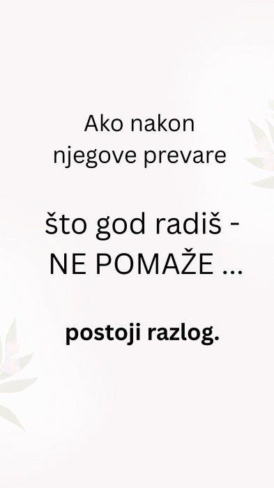 Obnovi Ljubav - Oporavak nakon prevare