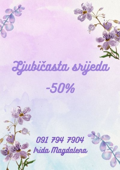 Konzultacije srijedom uz popust, cijelu 2026 g. 💜💜💜