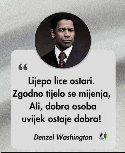 Lijepo lice ostari...